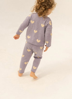 Bayiri - Amor Cœurs organic cotton pants | Lavender