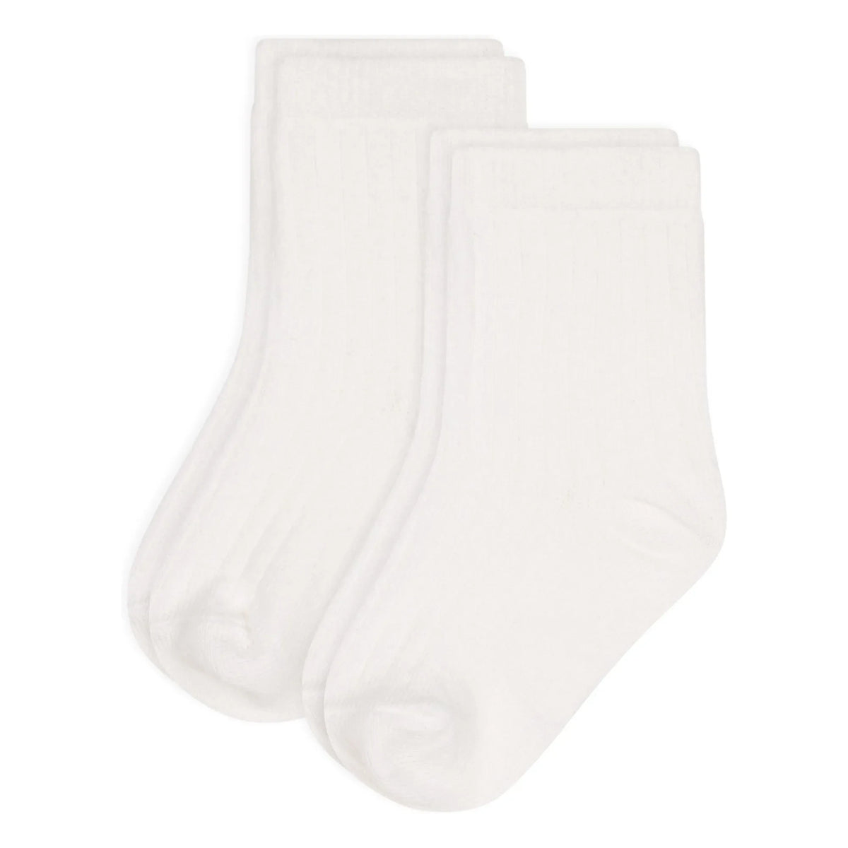 Petit Bateau - 2 Pair Plain Socks Set | White