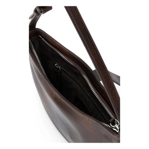Staud - Harlow Crescent Leather Bag | Brown