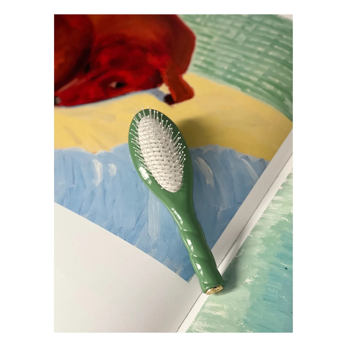 La Bonne Brosse - N°4 The Miracle Small Brush - Detangles and Massages | Almond Green