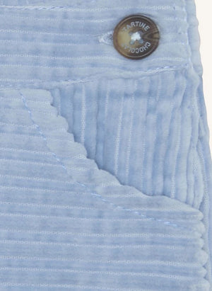 Tartine et Chocolat - Velvet overalls | Sky blue