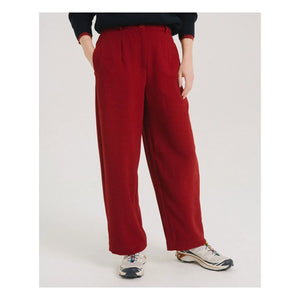 Tinsels - Brando Straight Leg Pants | Cherry Red