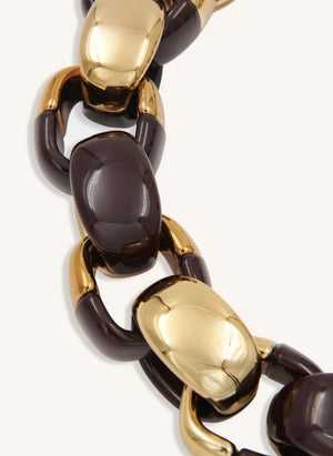 Essentiel Antwerp - Kurve Chain Necklace | Burgundy