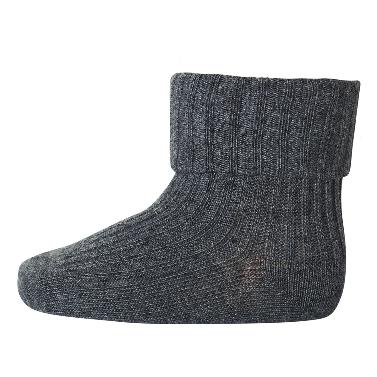 Mp Denmark - Ribbed Cotton Socks | Dark Grey