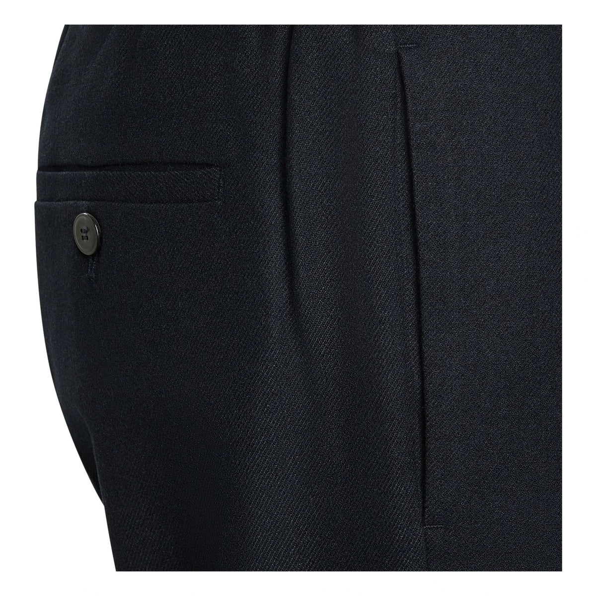 Pomandère - Elastic Flannel Pants | Navy Blue