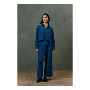 Louise Misha - Ylayana Denim Shirt - Women's Collection | Blue