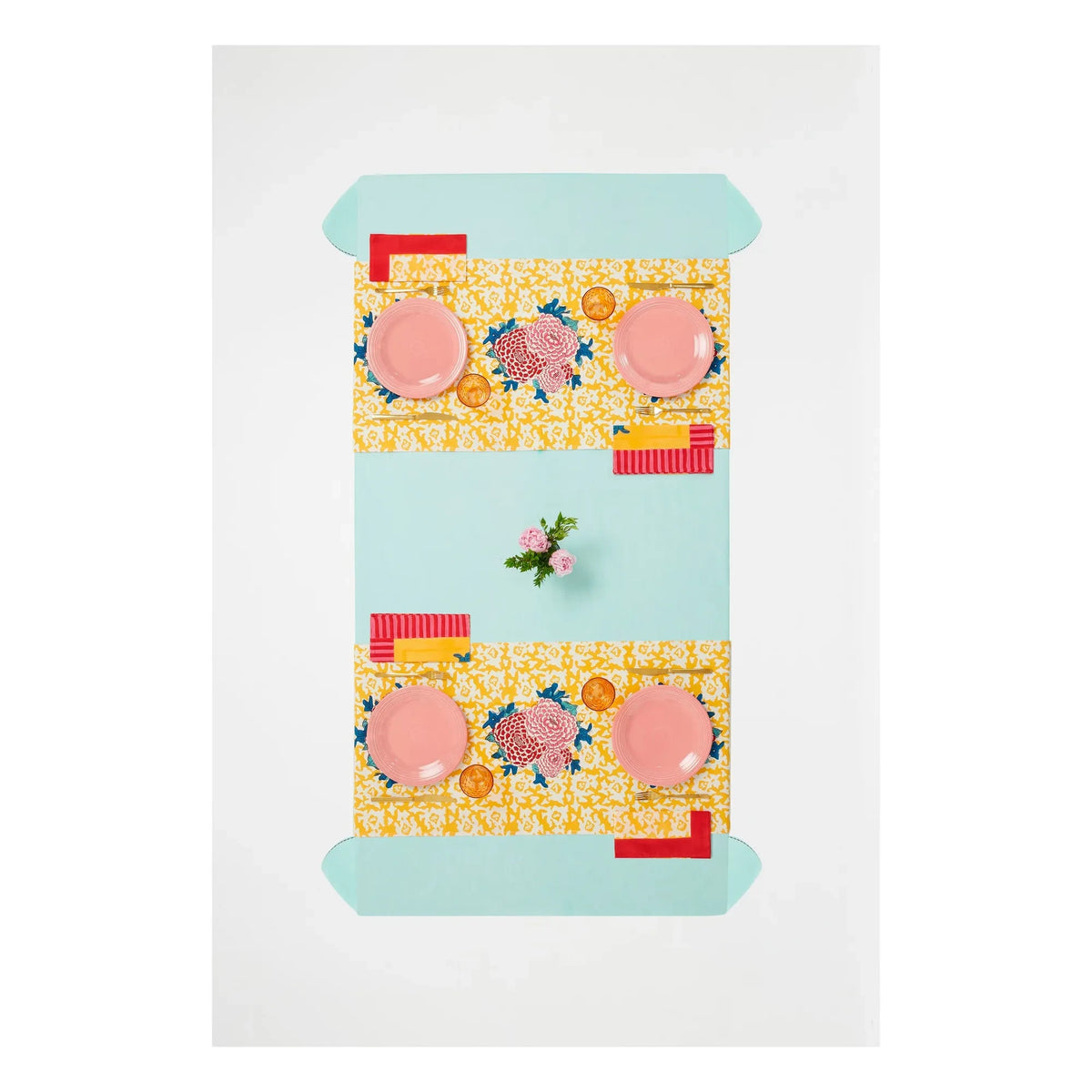 Lisa Corti - Arabesque Corolla Tablecloth | Yellow