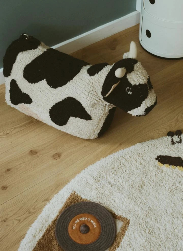 Lorena Canals - Lola Cow Pouf Seat | Ecru