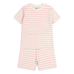Sleepy Doe - Organic cotton striped pajama shorts | Pink