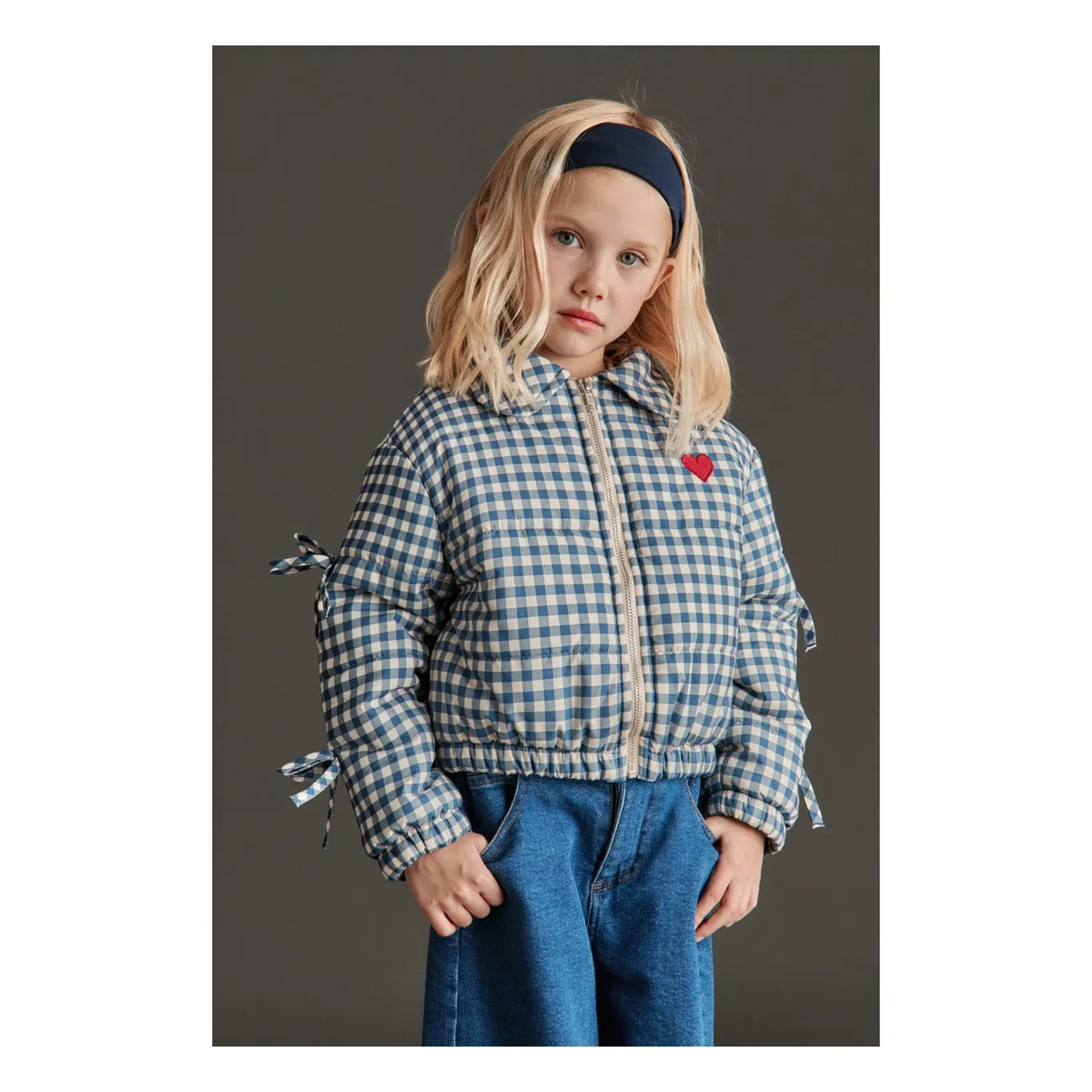 Mipounet - Alessia Puffer Jacket Made from Recycled Fibers | Blue