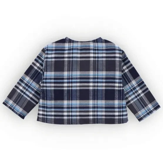the new society - Dallas Check Shirt | Blue