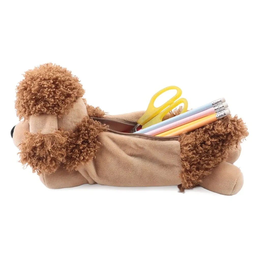 Gingersnaps - Teddy Poodle Pencil Case | Beige