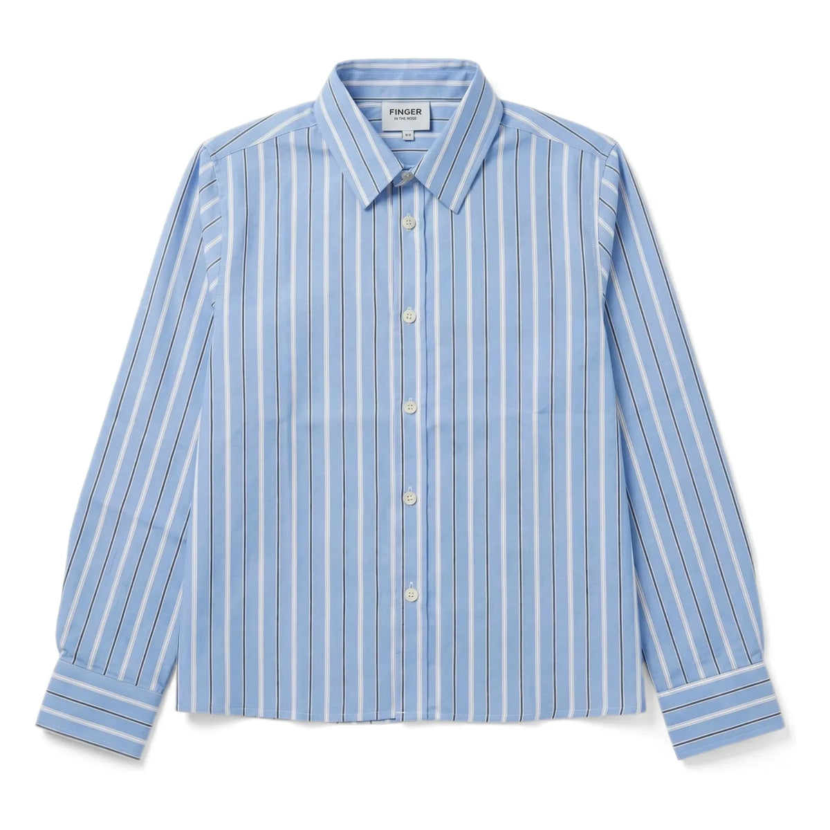 Finger in the nose - Zak Striped Shirt | Steel