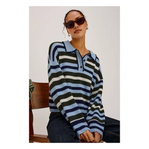 Rails - Striped Polo Delora | Blue