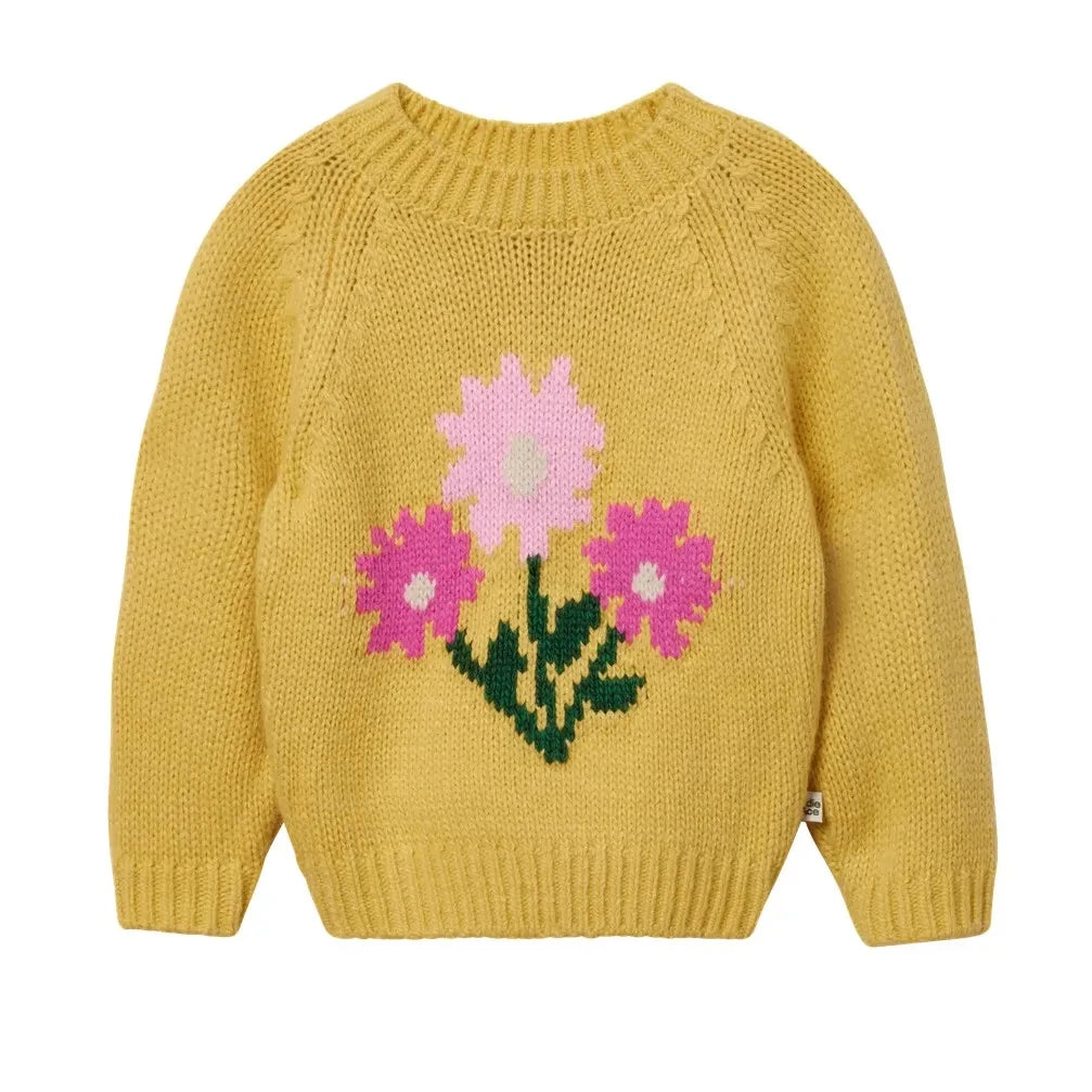 Goldie + Ace - Floral Pattern Sweater | Yellow