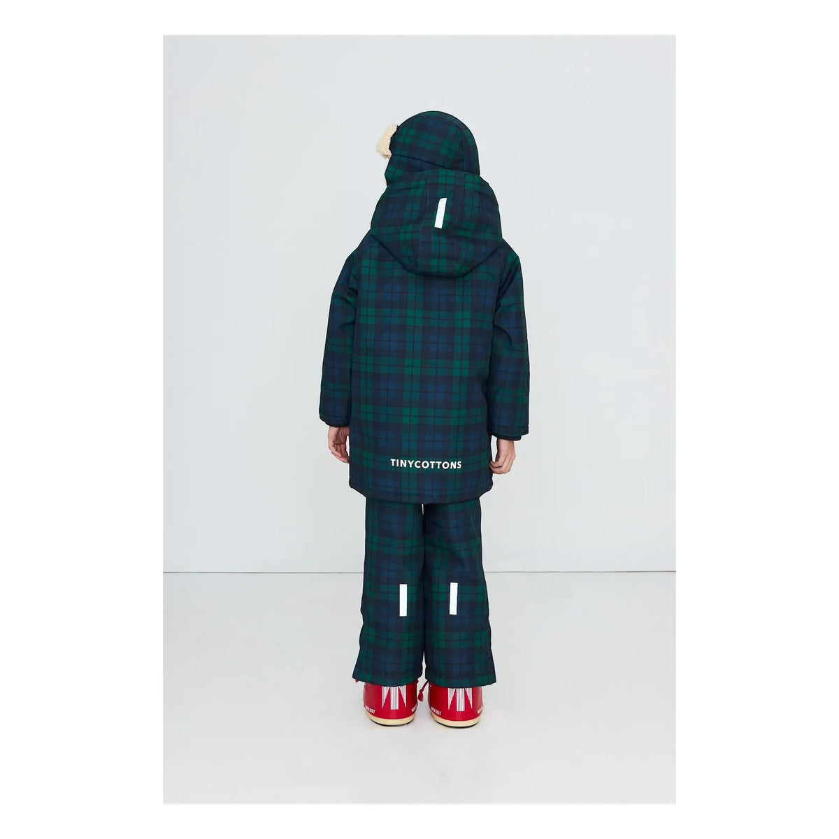 Tinycottons - Checked Ski Jacket | Green