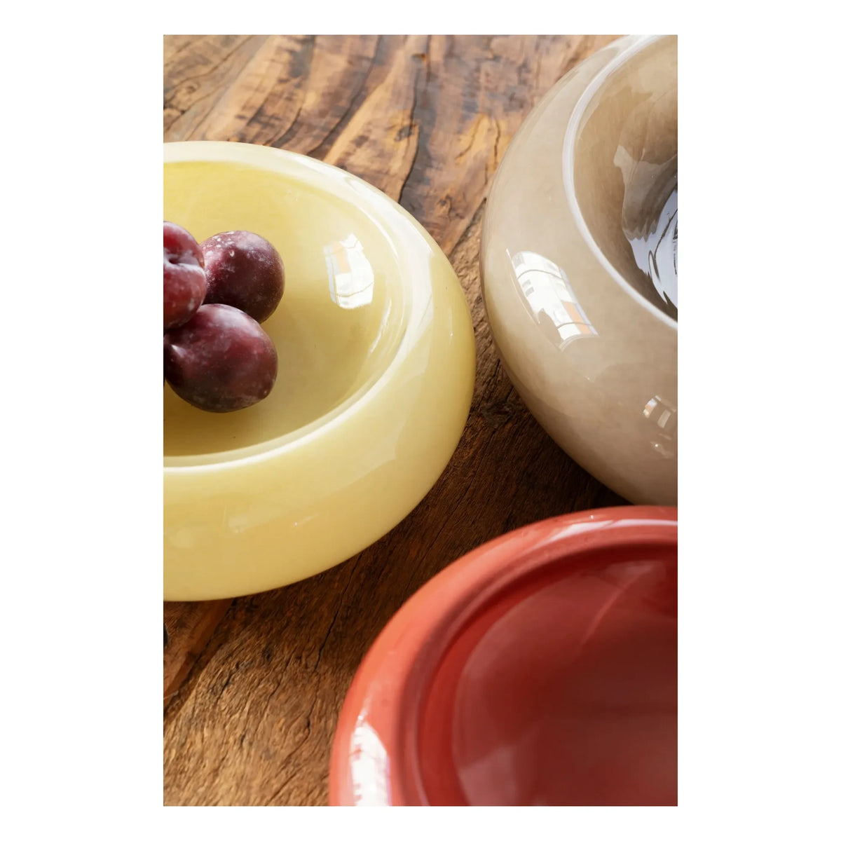 Madam Stoltz - Glass Bowl | Dark Brown