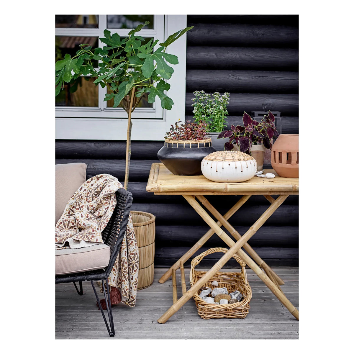 Bloomingville - Mundo Outdoor Lounge Chair | Black