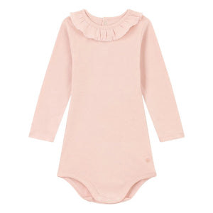 Petit Bateau - Body Collar Uni | Pink