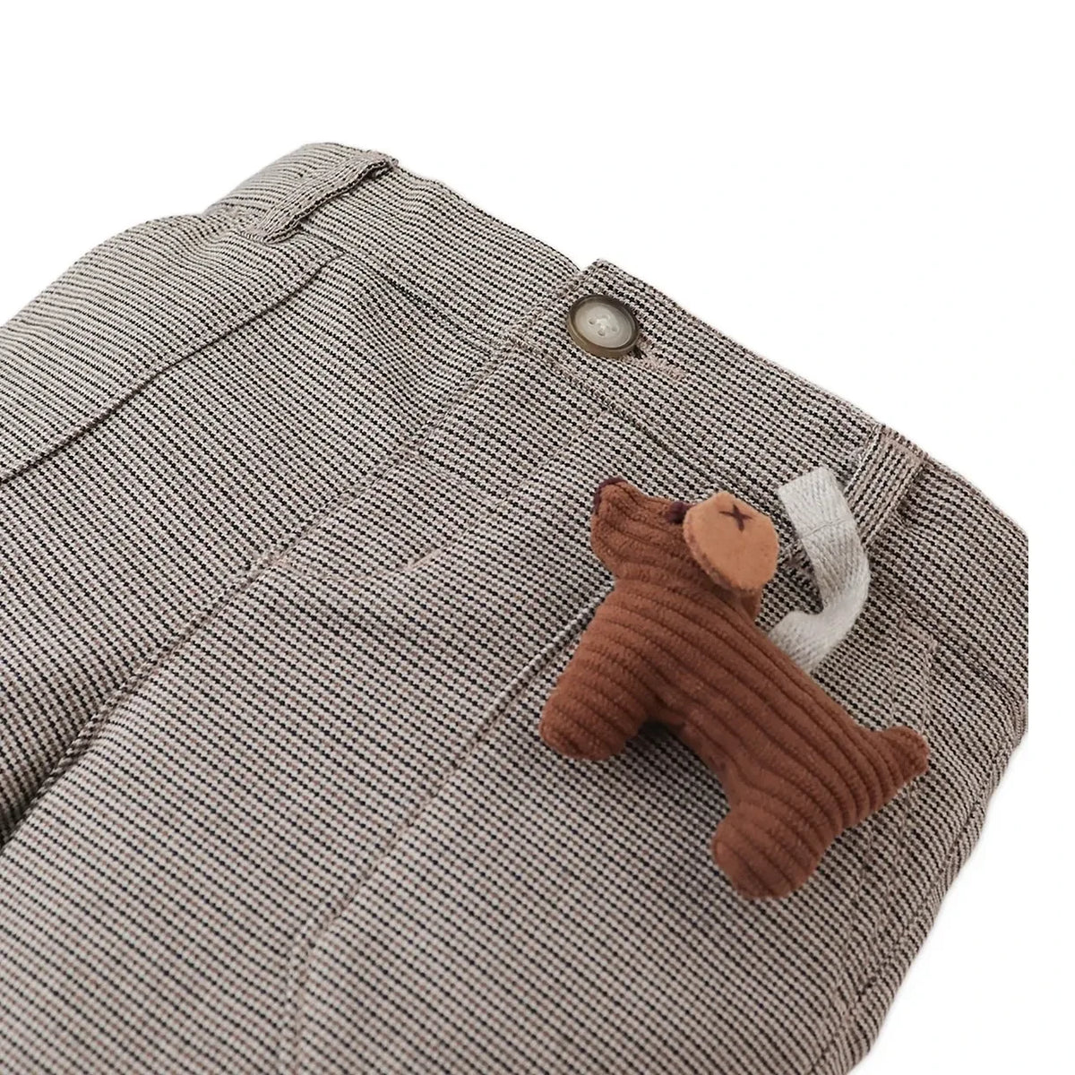 Gingersnaps - Giorgio Baby Houndstooth Pants | Brown