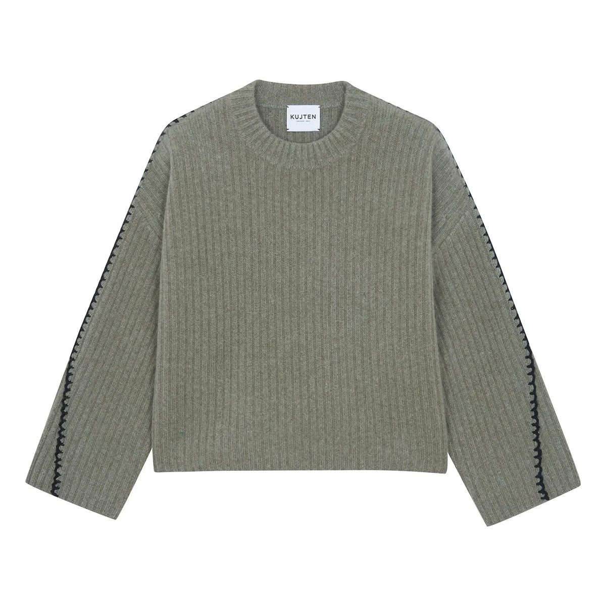 Kujten - Ilana Cashmere Sweater | Speckled khaki