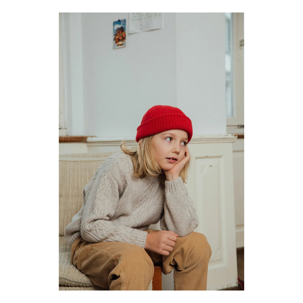 Matona - Wool Cable Sweater | Oatmeal