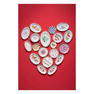 Bitossi - Plate Con Amore, Chiara Perano | Blue