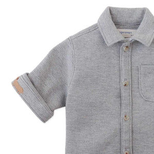 Gingersnaps - Alessandro Bébé Piqué Shirt | Gray