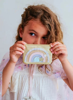 Mimi & Lula - Dreamwish Rainbow clutch bag | Gold