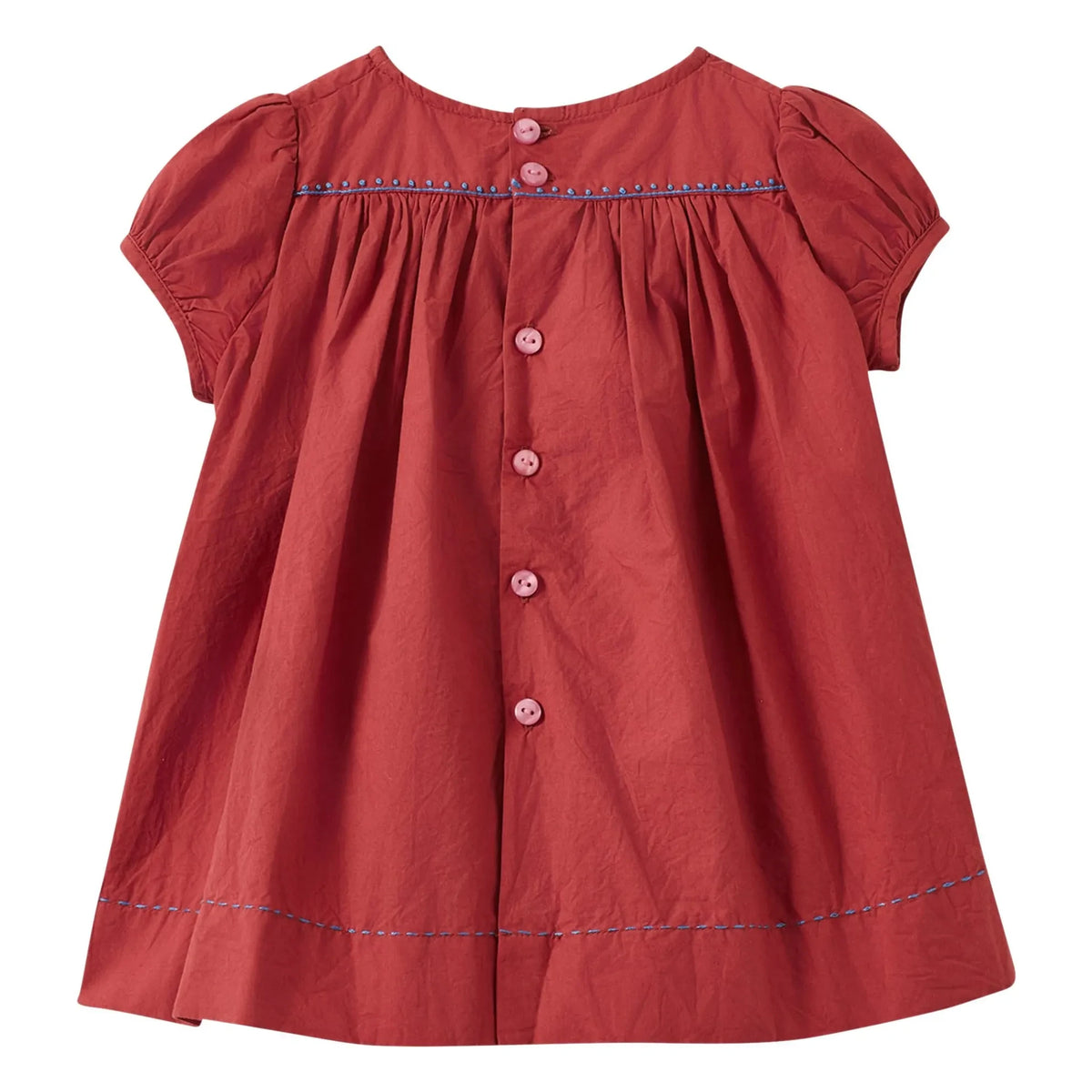Caramel - Dress and Bloomer Smock Moringa Set | Burgundy