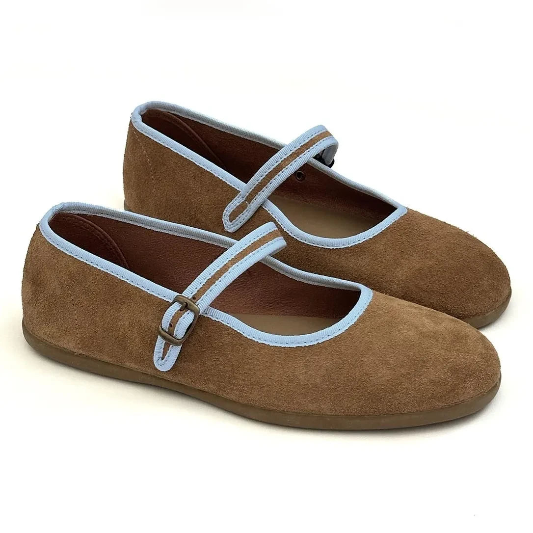 Hermosilla - Cantabria Suede Flats | Camel