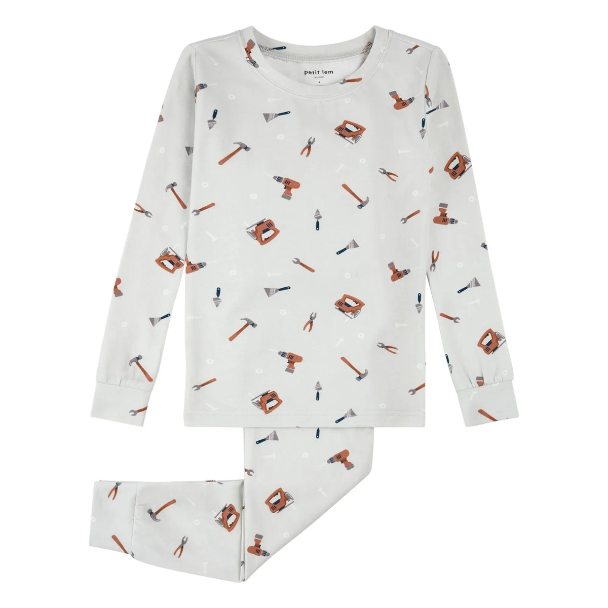 Petit Lem - Pyjamas Tools Organic Cotton and Modal | Gray