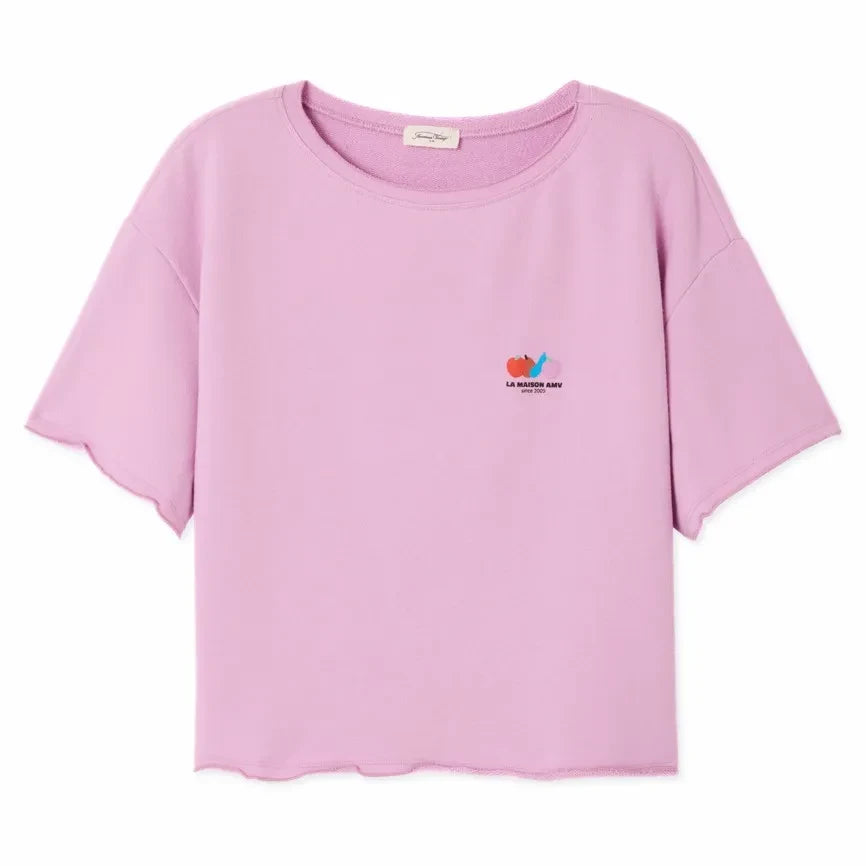 American Vintage - Atubay Cotton T-Shirt | Lychee Pink