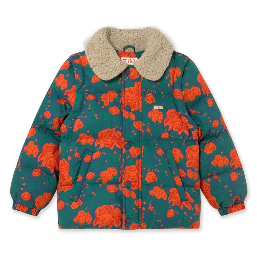 Tinycottons - Roses Quilted Jacket | Blue
