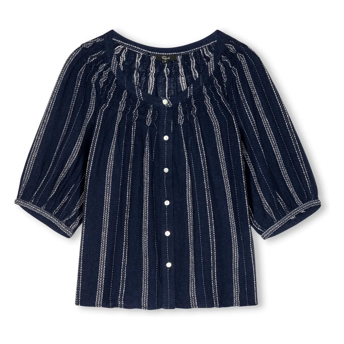 Rails - Striped Blouse Rix | Navy Blue