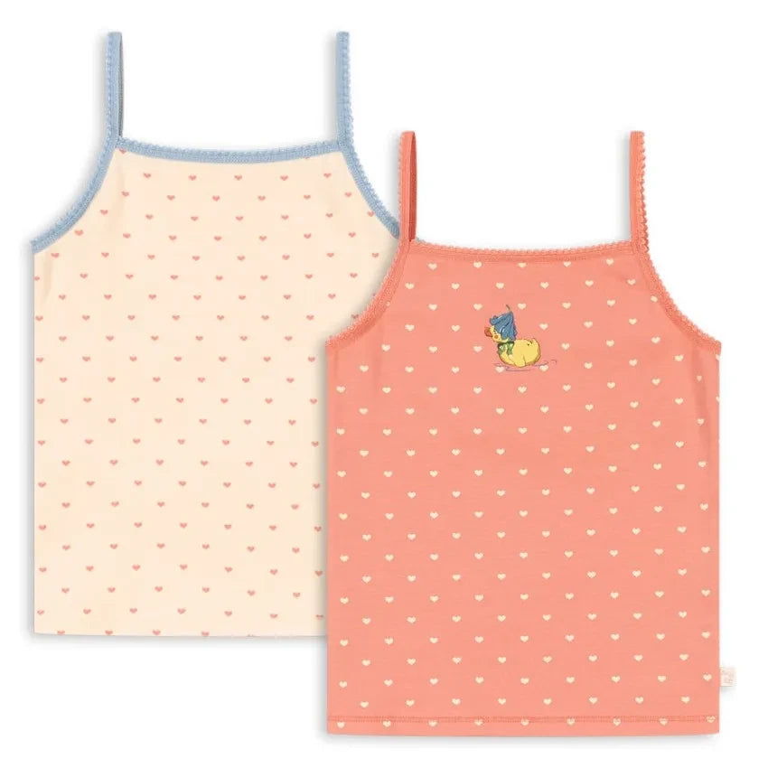 Konges Sløjd - 2-Pack Organic Cotton Duck Tank Top | Pink