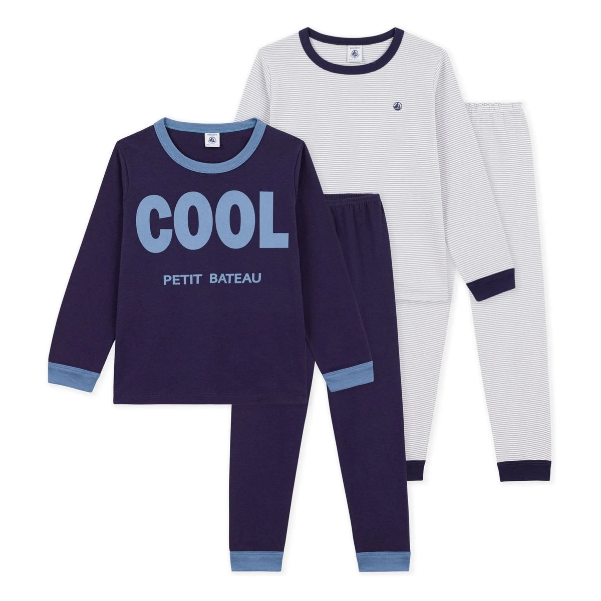 Petit Bateau - 2-Piece Comfortable Pajama Set | Blue