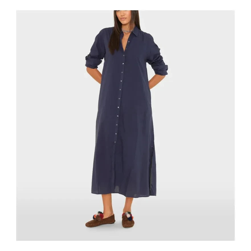 Xirena - Boden Cotton Poplin Dress | Navy