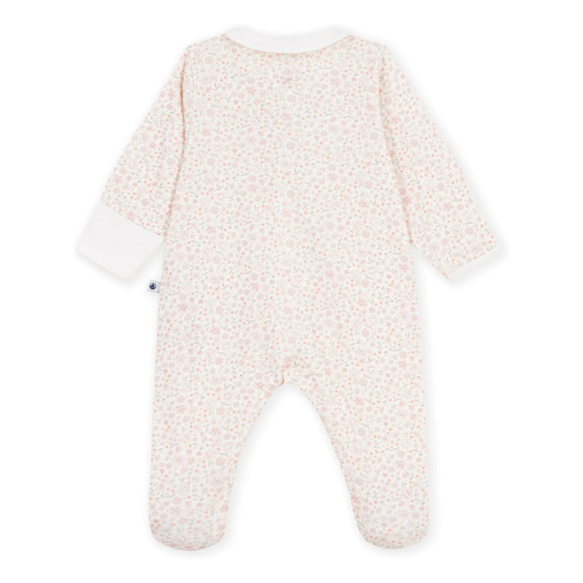 Petit Bateau - Pyjamas Dors Bien Flower Organic Cotton | White