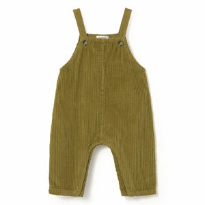 Cozmo - Dax organic cotton velvet overalls | Light green