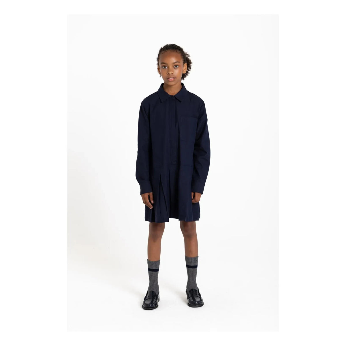 Smallable Kid - Crown shirt dress | Navy