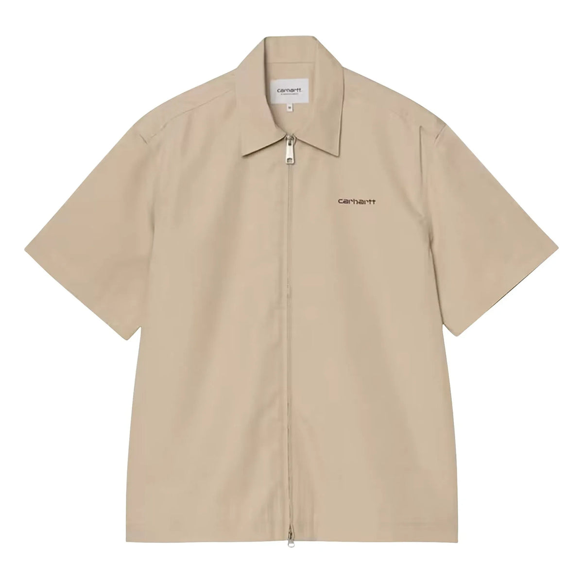 Carhartt WIP - S/S Postal Zip Shirt | Beige