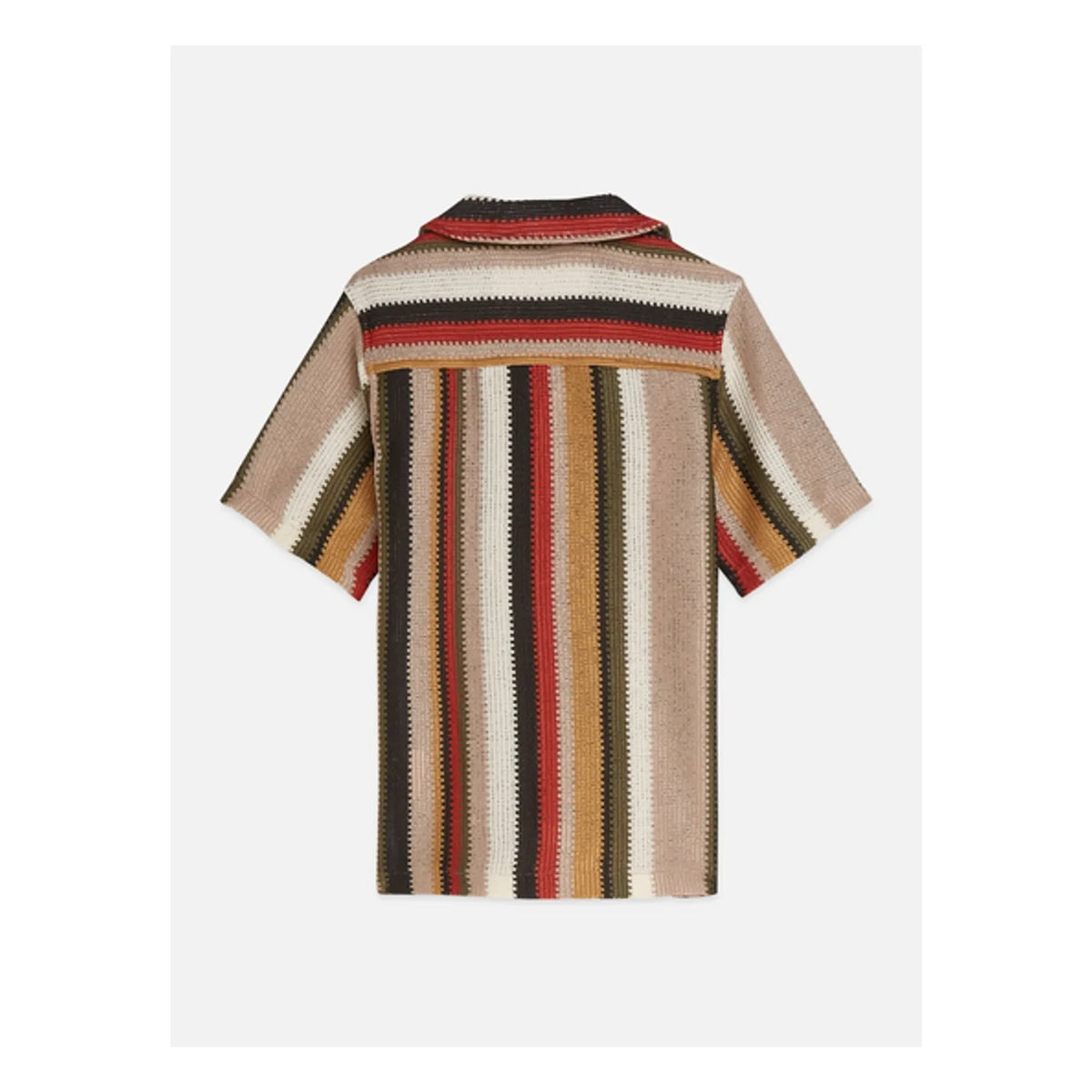 Scotch & Soda - Striped Mesh Shirt | Red
