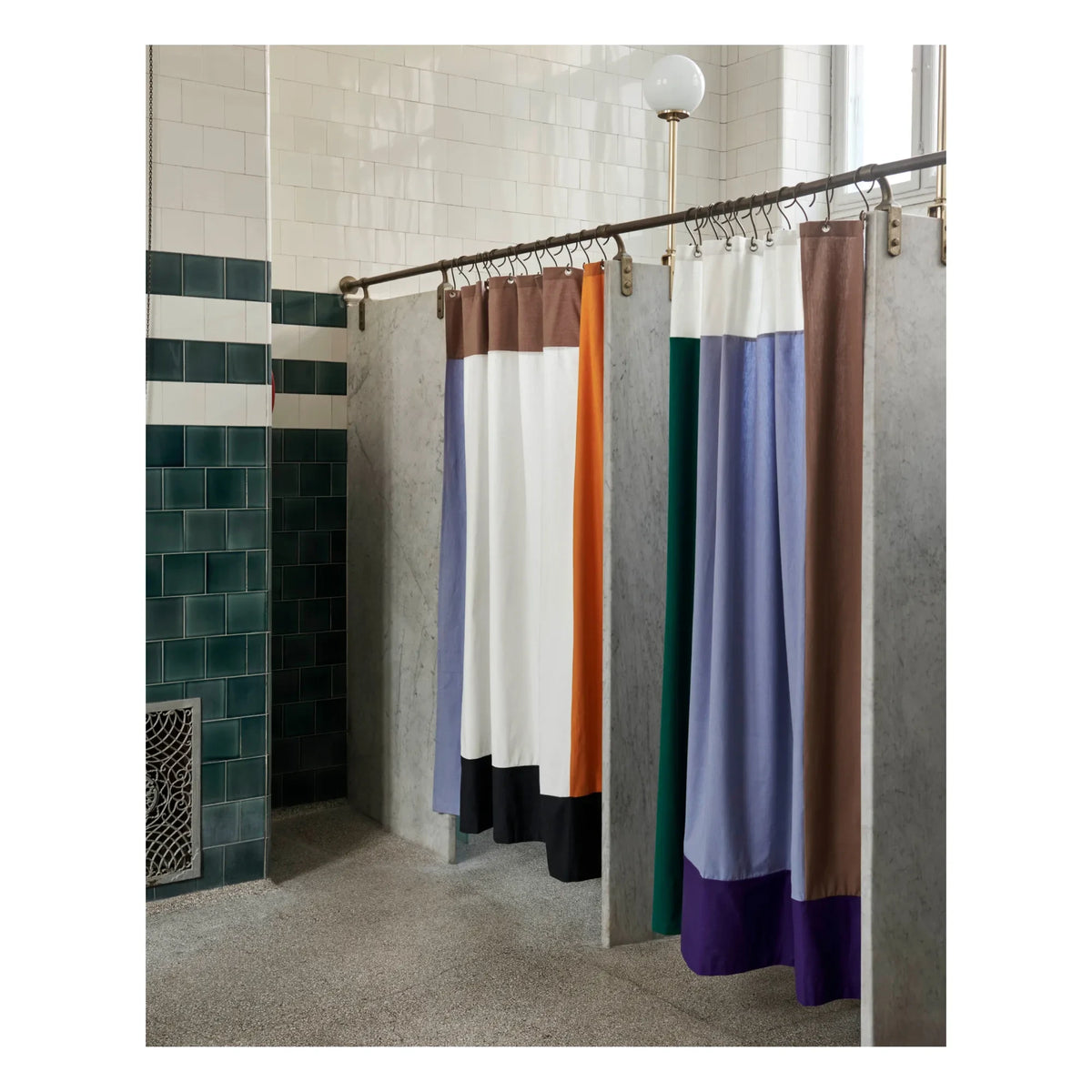 Hay - Pivot shower curtain | Blue