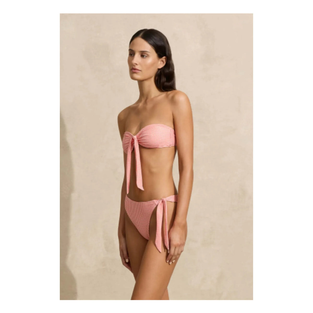 Peony - Sleeveless tied top | Coral pink