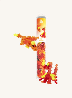 Plus-Plus - Fire Dragon Tubes - 100 Pieces | Orange