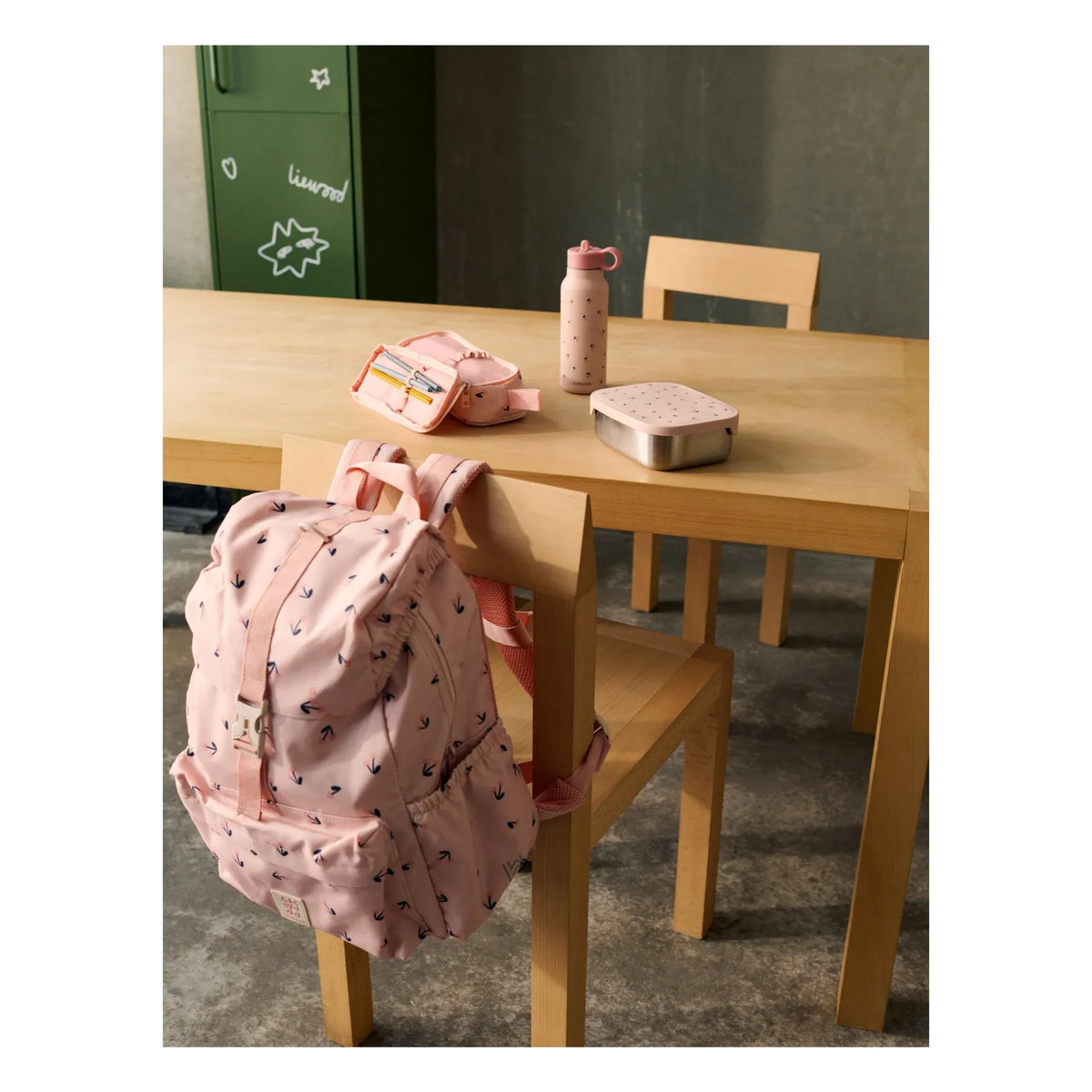 Liewood - Cindy Cerises Recycled Fiber Pencil Case | Pink