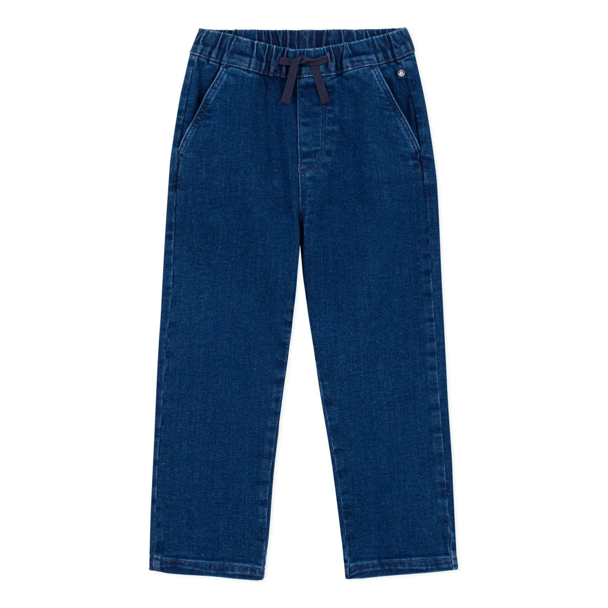Petit Bateau - Organic Cotton Drawstring Jean | Blue