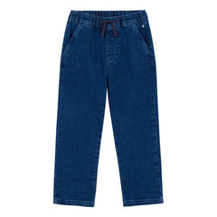 Petit Bateau - Organic Cotton Drawstring Jean | Blue