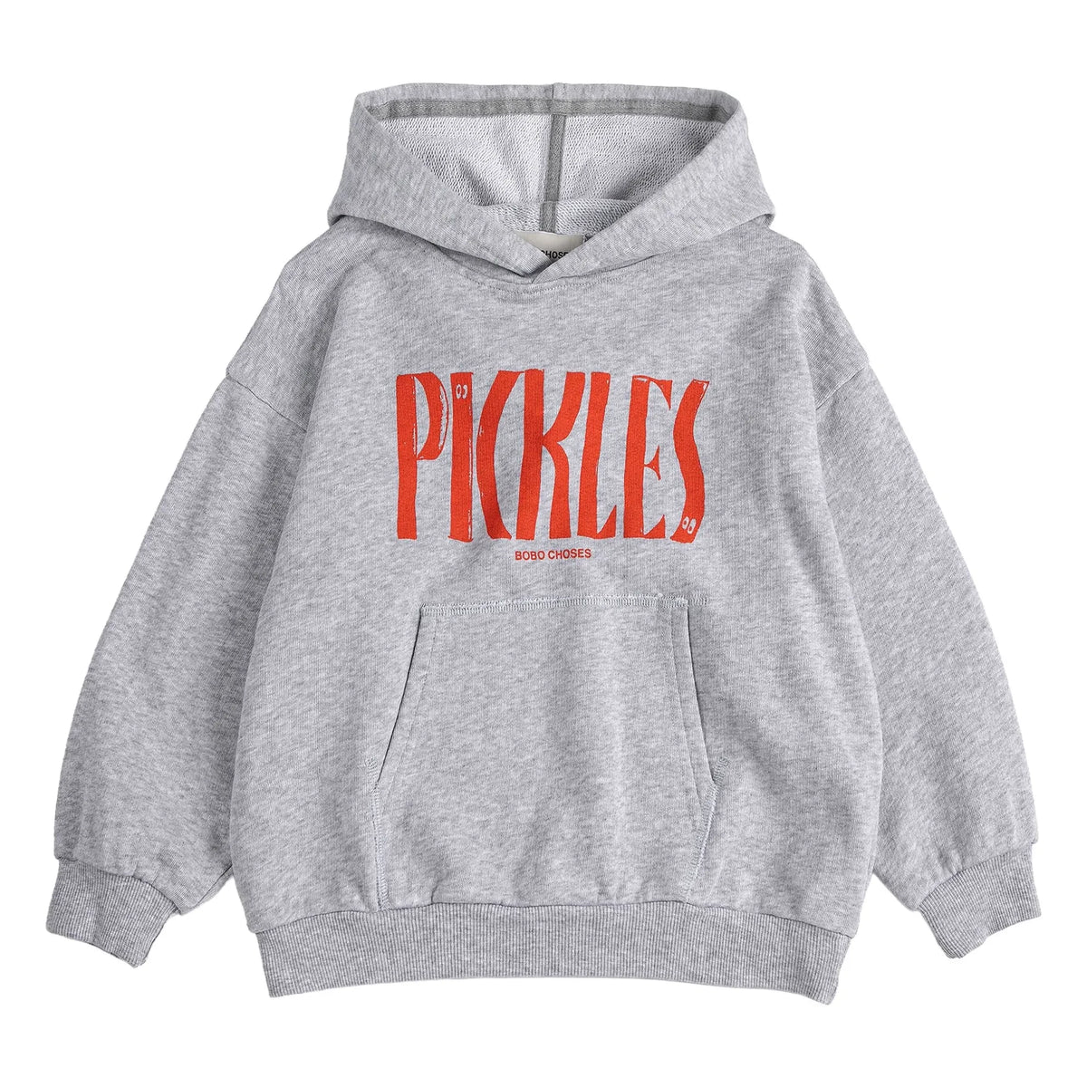 Bobo Choses - Pickles Organic Cotton Hoodie | Gray Melange